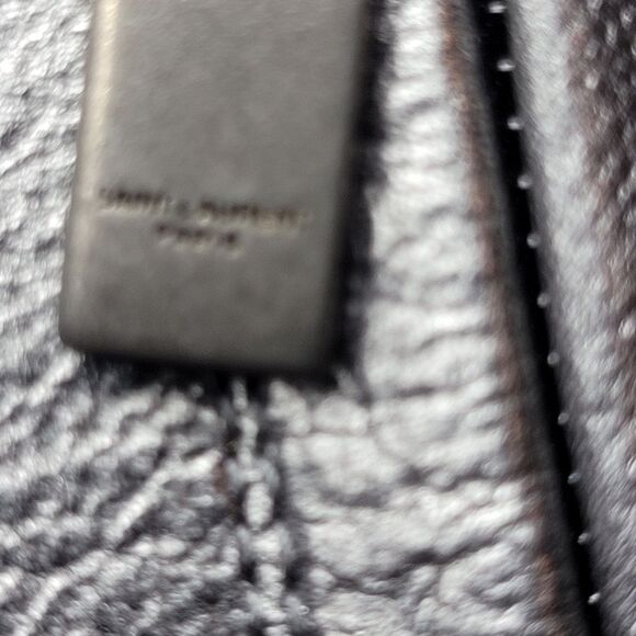 Yves Saint Laurent YSL Womens Size 8.5 Boots Gunmetal Gray Lou Zipper Bootie - Picture 7 of 12